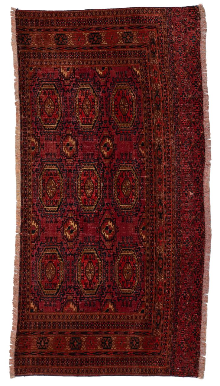 Bild eines Tekke aus Turkmenistan in der Göße 143 x 72 cm